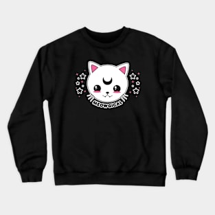 Kawaii Goth Cat Meowgical Crewneck Sweatshirt